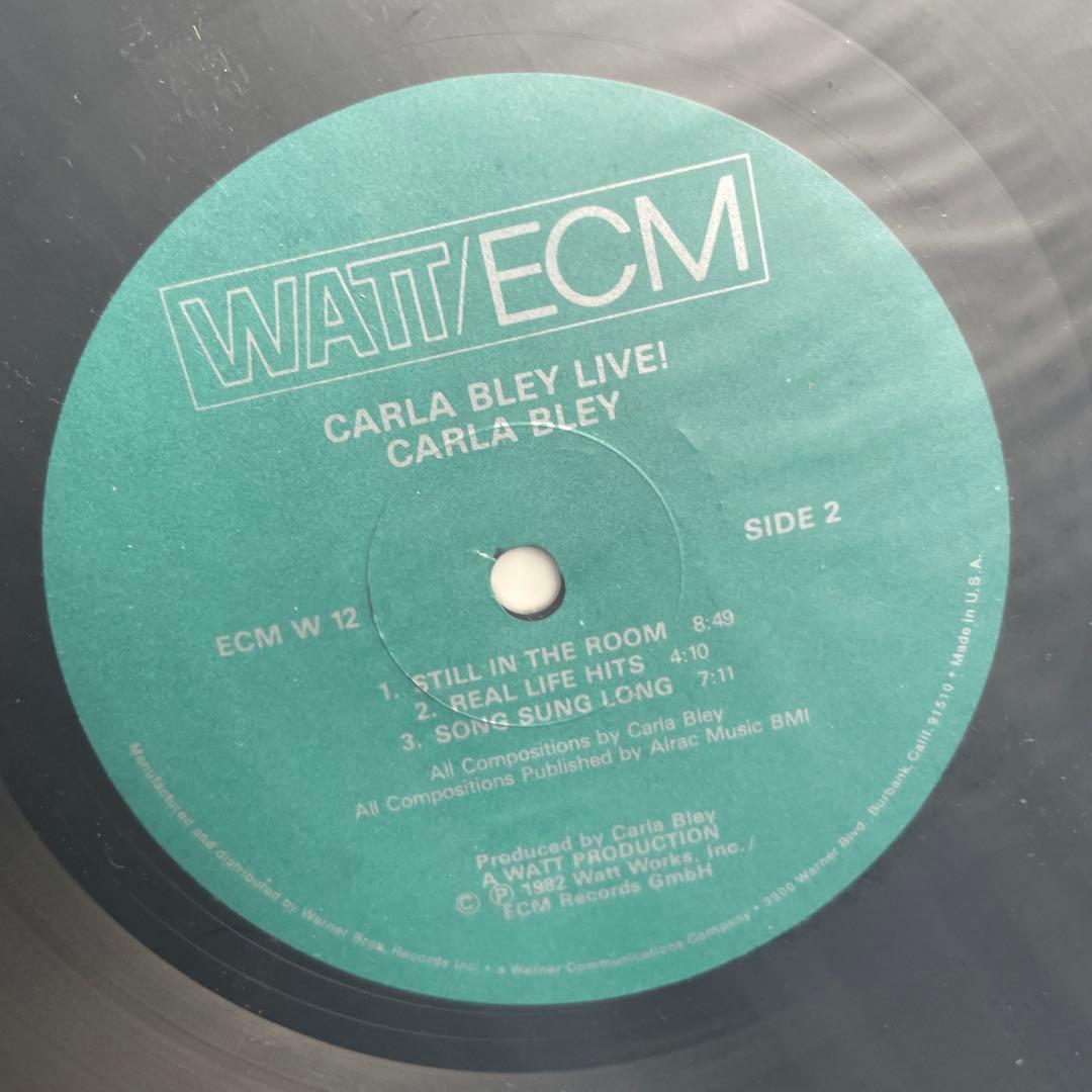 洋楽 Carla Bley live! LP
