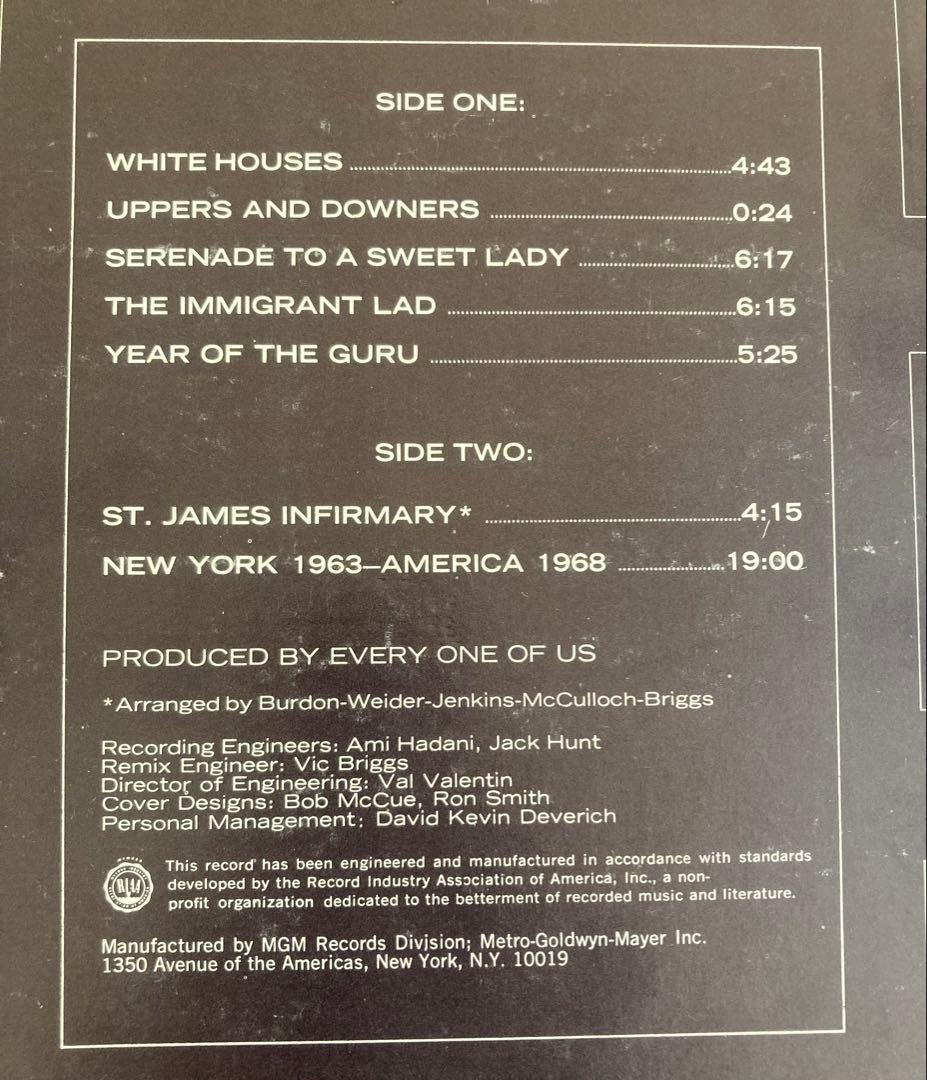 ◾️高音質USオリジナルステレオ盤■ERIC BURDON & THE ANIMA