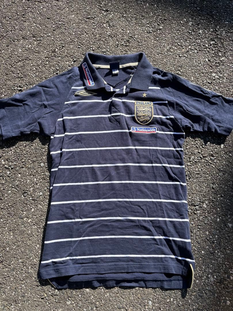 非売品❗️Umbro イングランド代表 ポロシャツ ネイビー