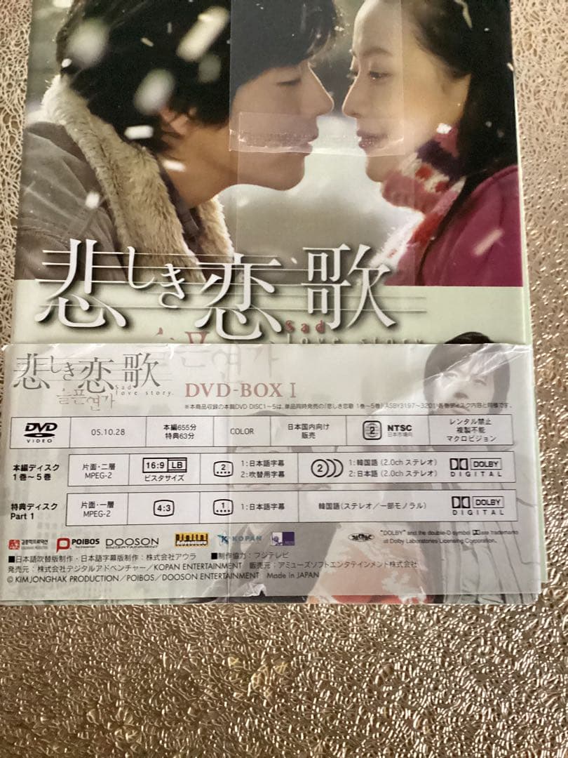 悲しき恋歌 DVD-BOX 2BOXセット 韓流ドラマ 字幕 吹替