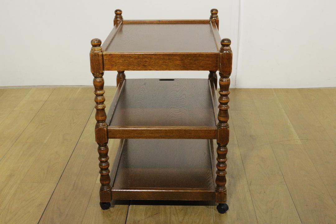 み*こ様 三越★３段ワゴン★木製家具★引き出し★トレー★