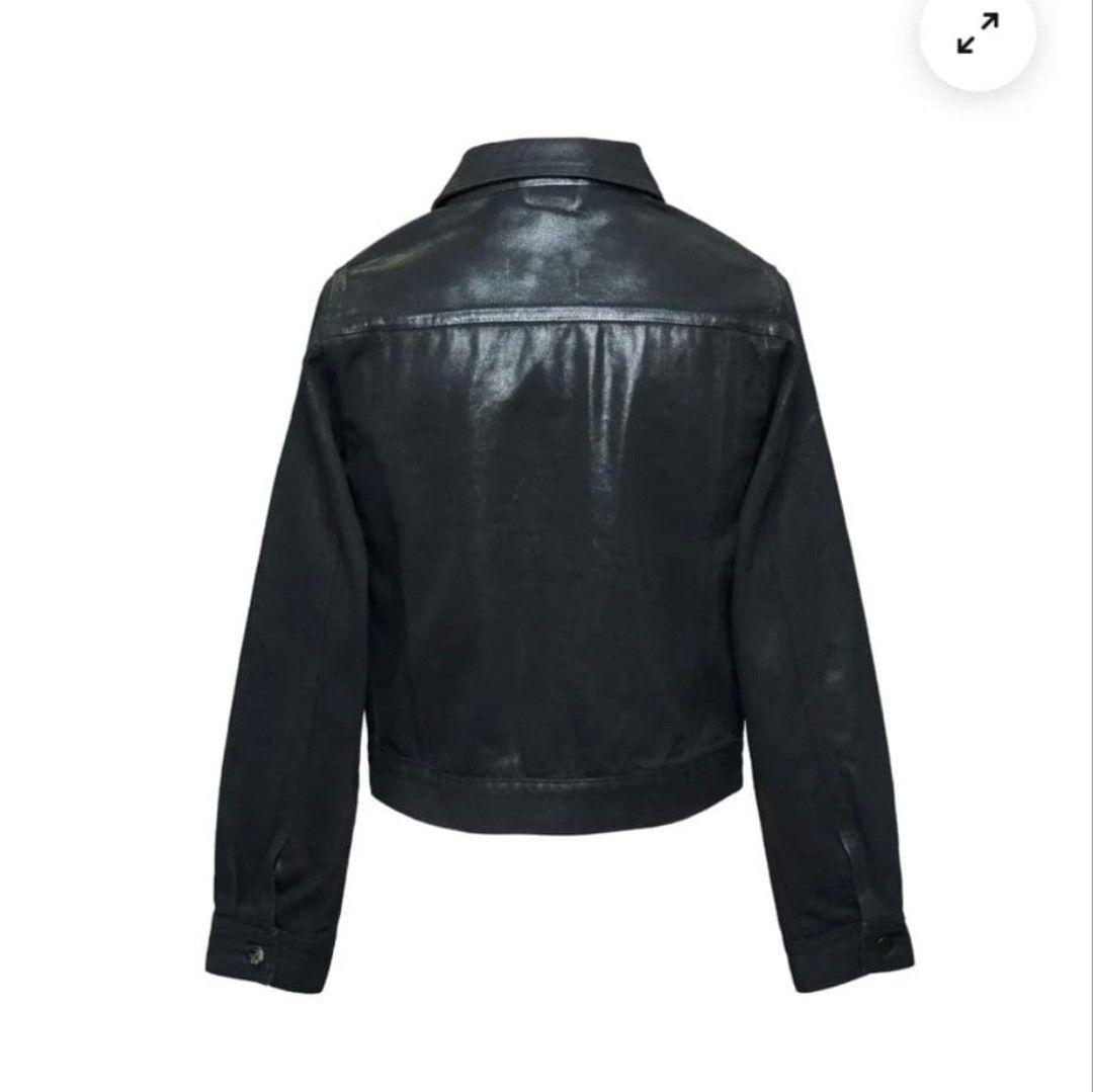 【M】jentlouis Resin Coated Denim Jacket