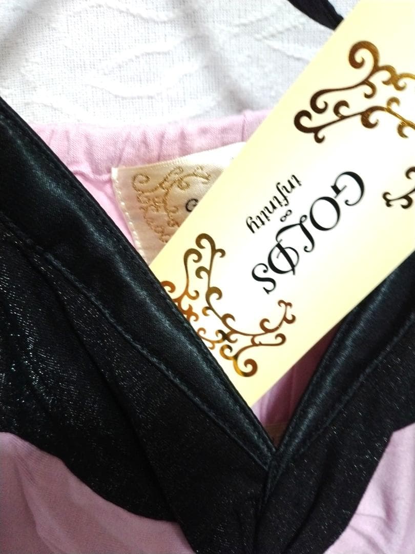 GOLDS infinity☆新品キャミワンピース ピンク/ブラック