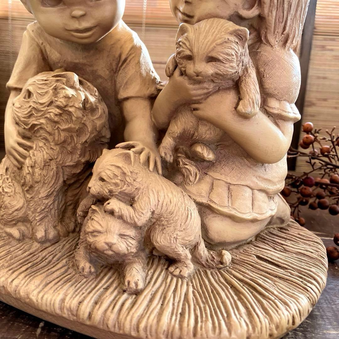 ヴィンテージ　ビル・マック　1977年　ファニキンズ　彫刻　置物　猫