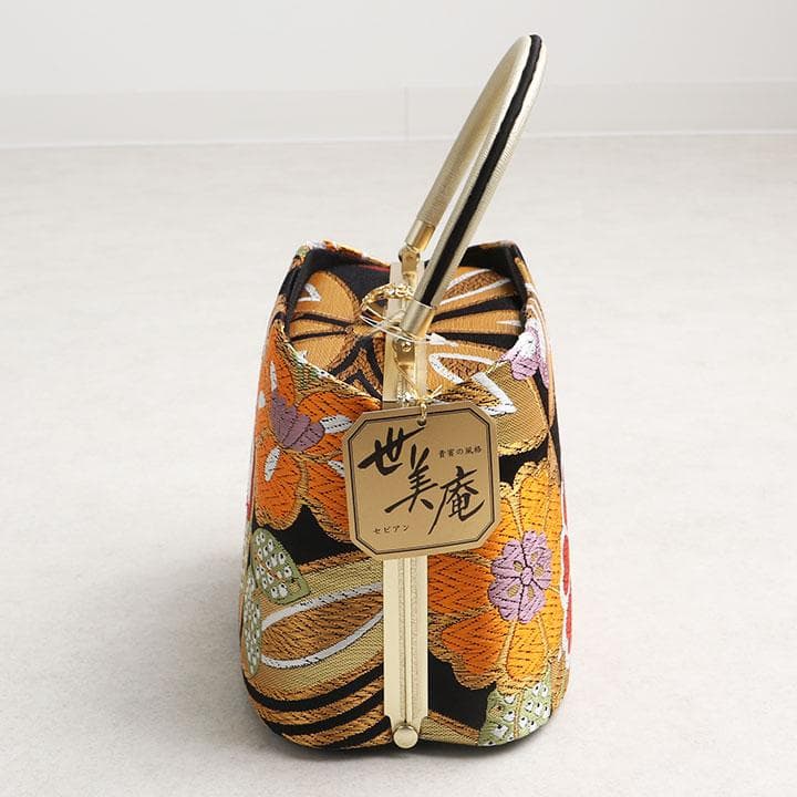 【新品】世美庵 謹製 正絹 西陣織草履バッグセット 24cm 古典柄 03215