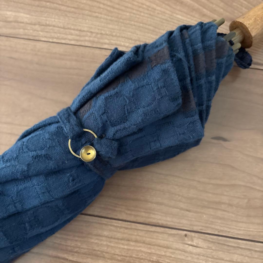 dantan オリジナル日傘 ネイビーチェック