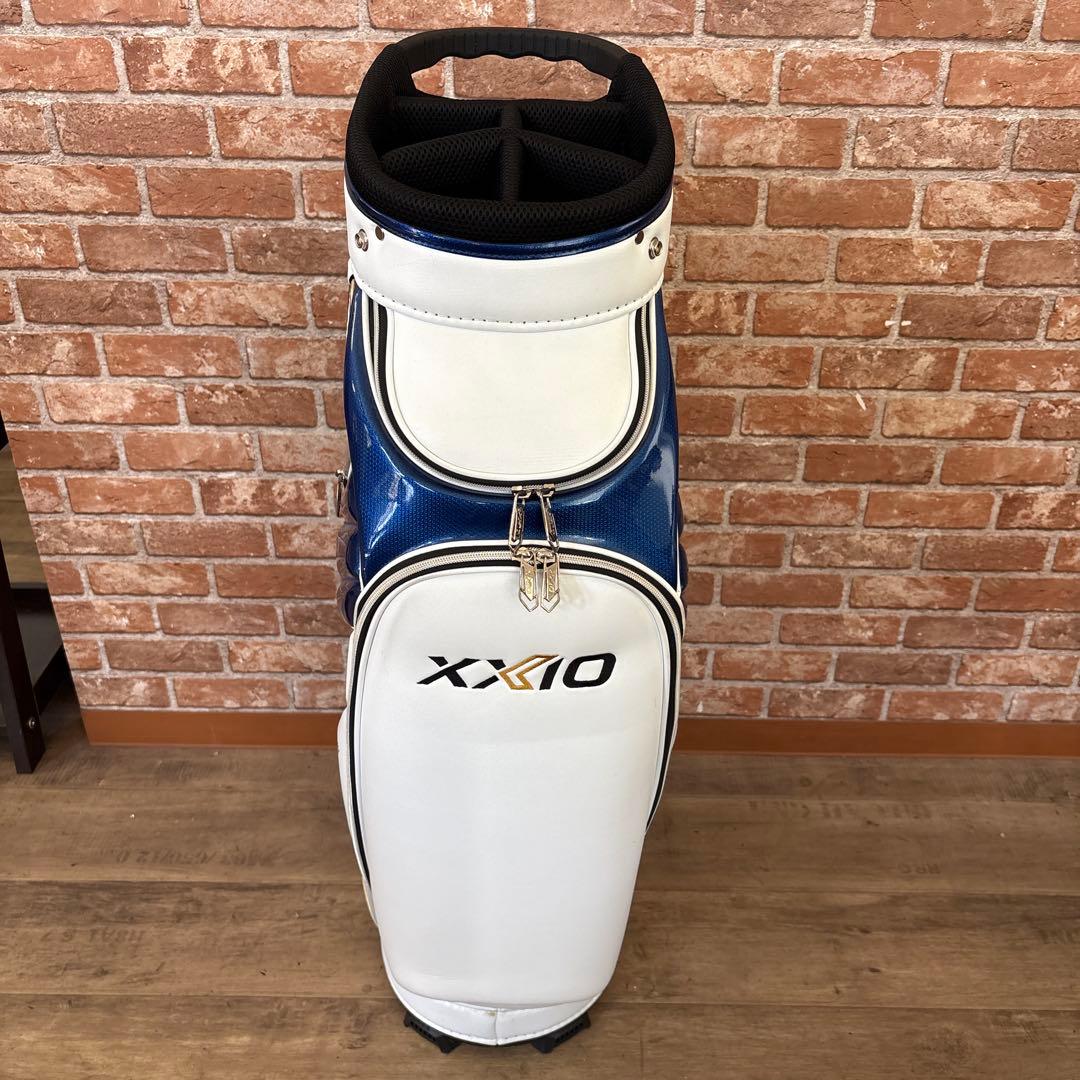 ゼクシオ キャディバッグ ホワイト ブルー アスリートモデル フードなし