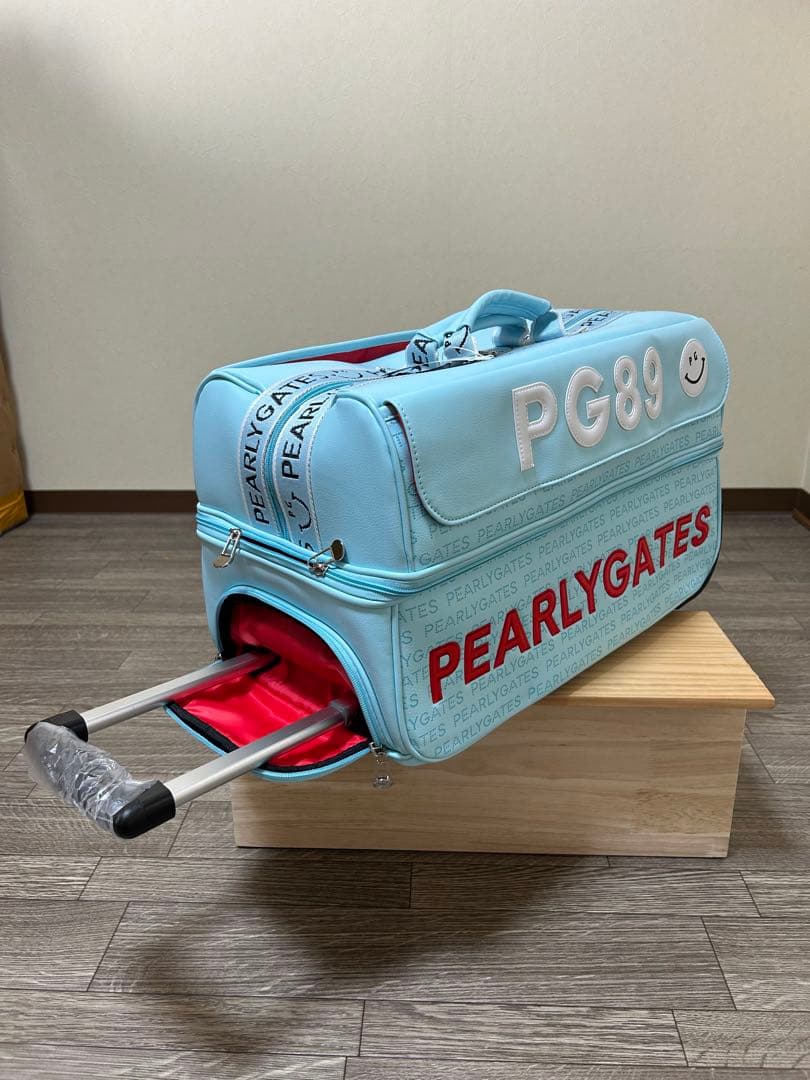 未使用品　PEARLY GATES PG89 キャリーバッグ ブルー　タグ付