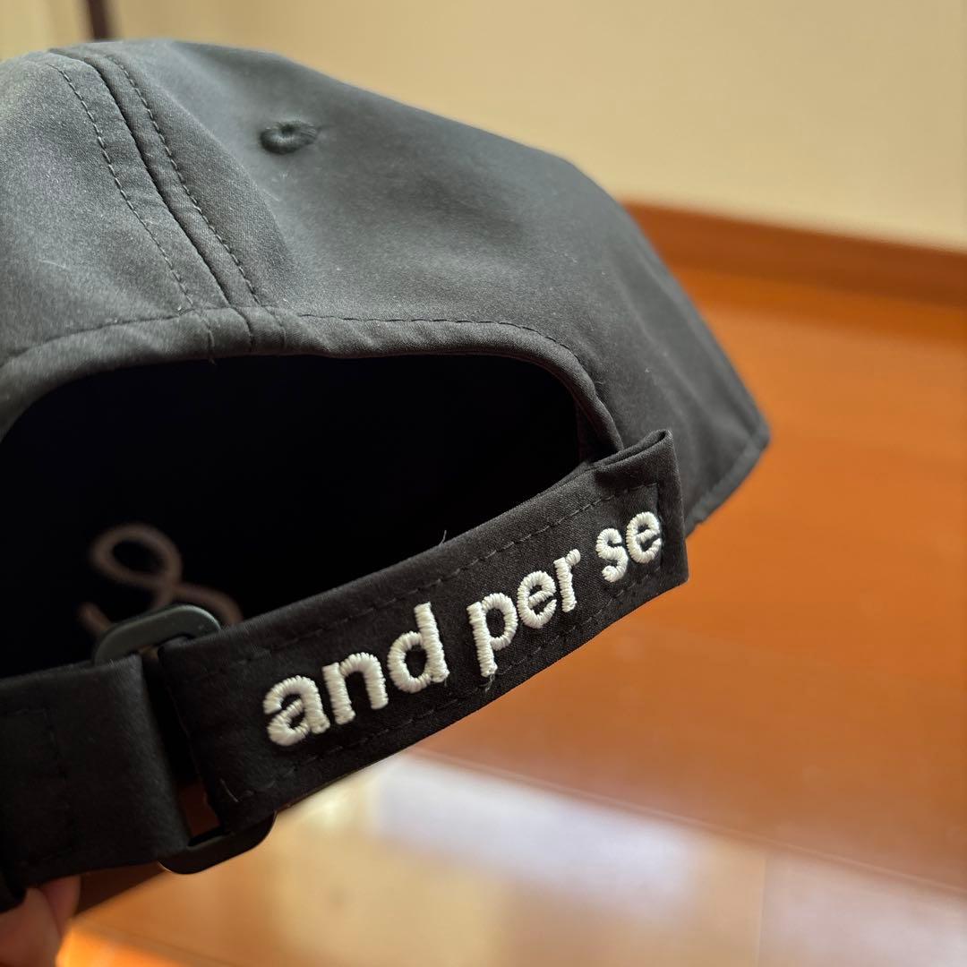 値下げ【未使用品】and per se アンパスィゴルフフラットキャップ