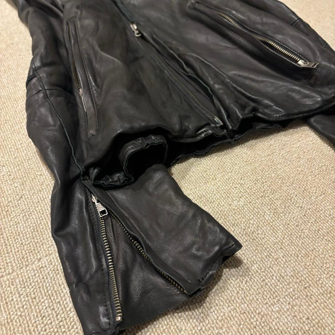 00’s archive Ekam レザージャケット　y2k ダークコア 変形