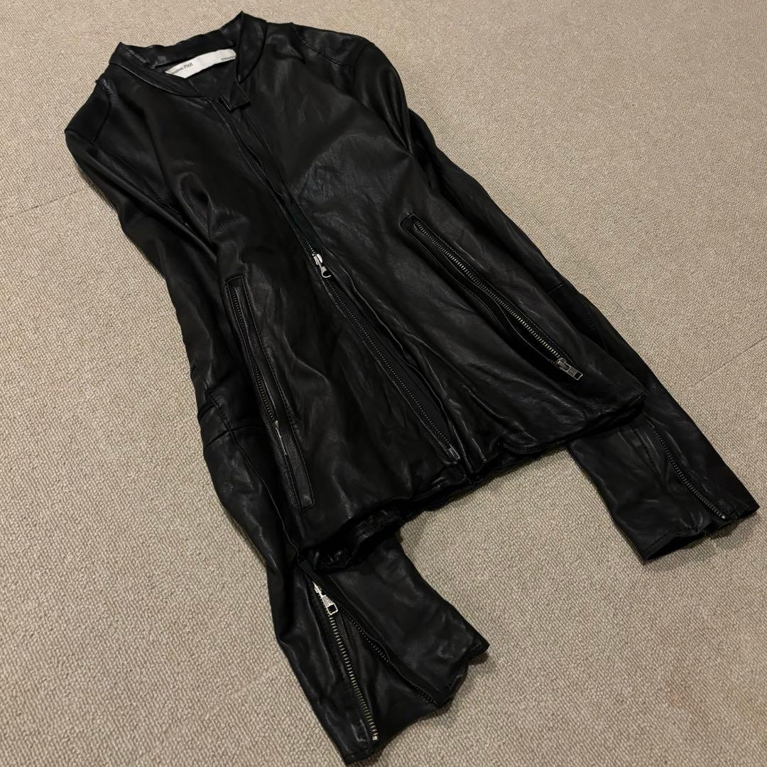 00’s archive Ekam レザージャケット　y2k ダークコア 変形