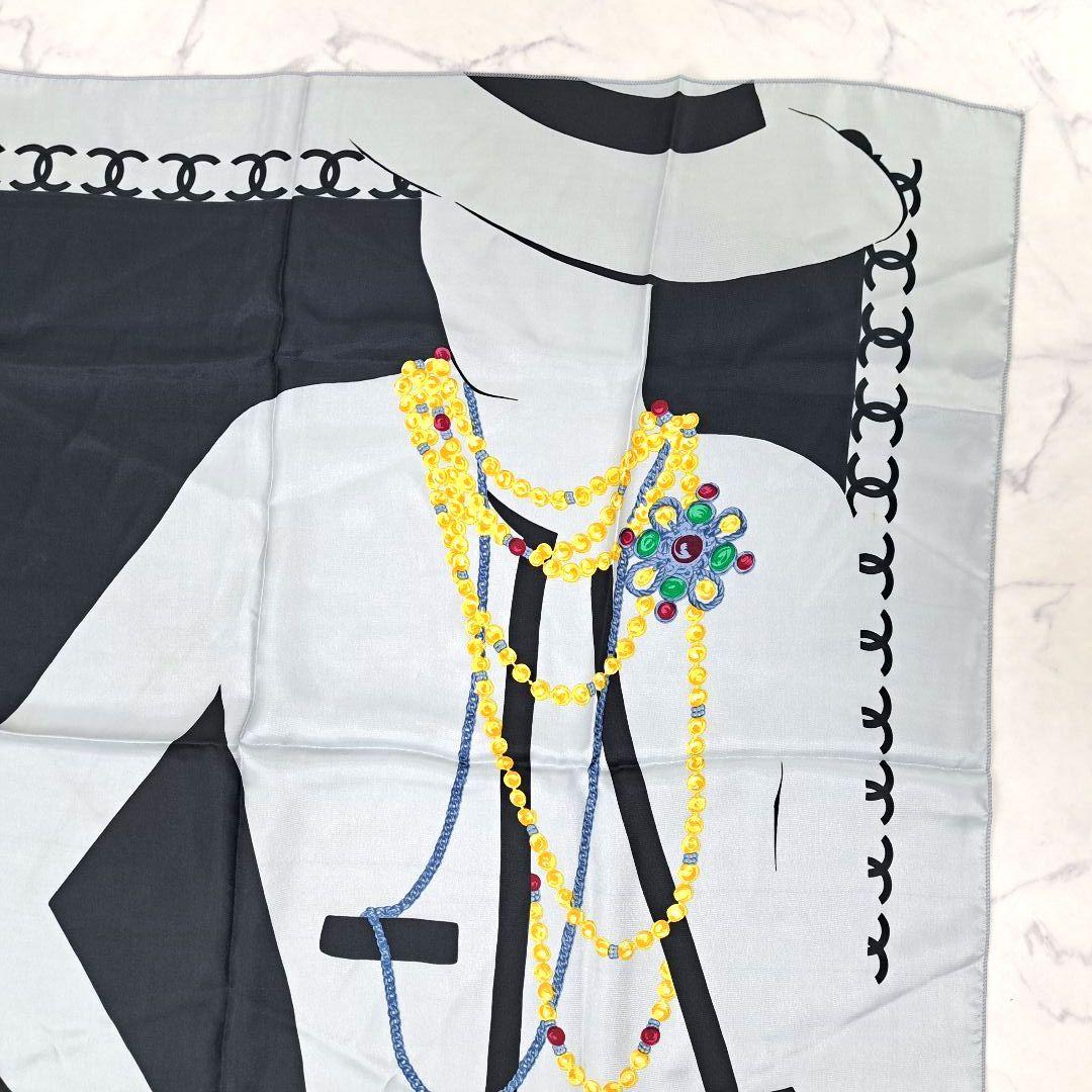 minarinCHANEL シャネル 大判 マドモアゼル スカーフバンダナ