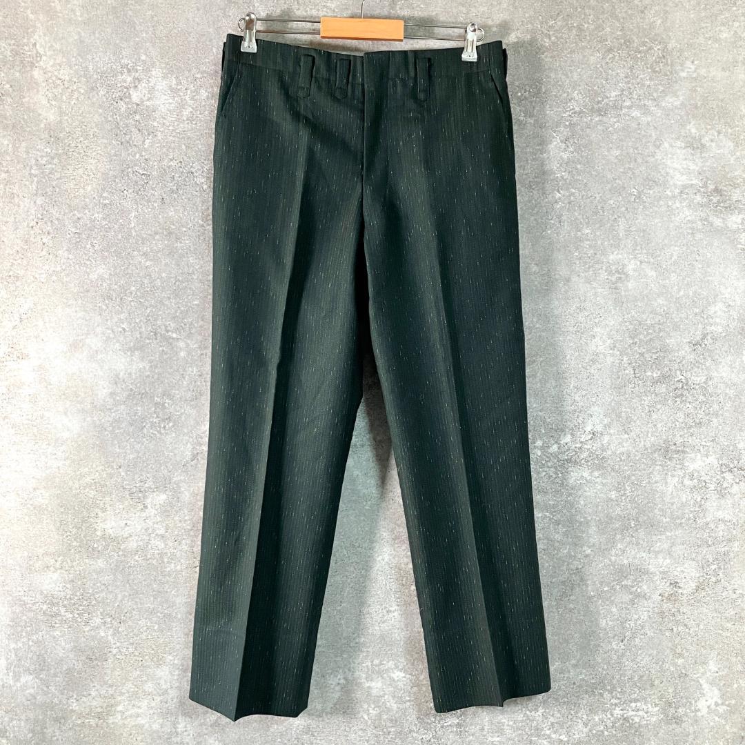 70-80s テイラーメイド　セットアップ　ダブル　スラックス　グリーン