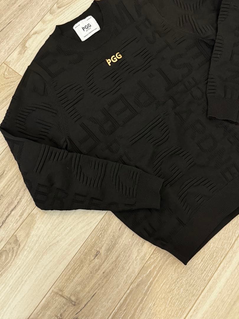 PGGパーリーゲイツGINZA SIX限定　ゴールドロゴニット