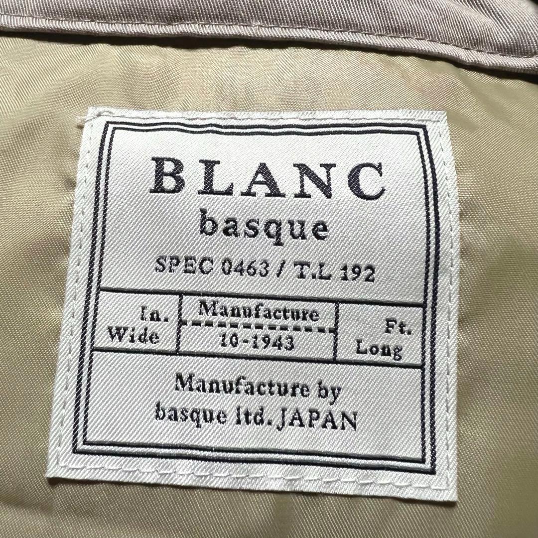 ❤️2024秋冬❤️BLANC basque 裏毛×綿ギャバ ZIPUPパーカー