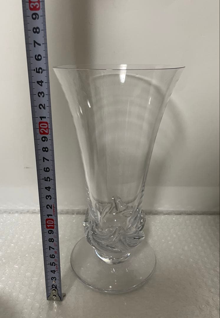 Daum FRANCEドームフランス フラワーベース 花瓶 高級クリスタルガラス