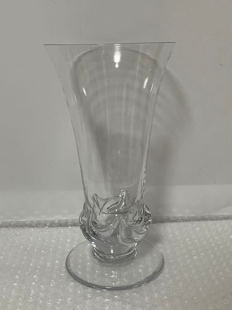 Daum FRANCEドームフランス フラワーベース 花瓶 高級クリスタルガラス