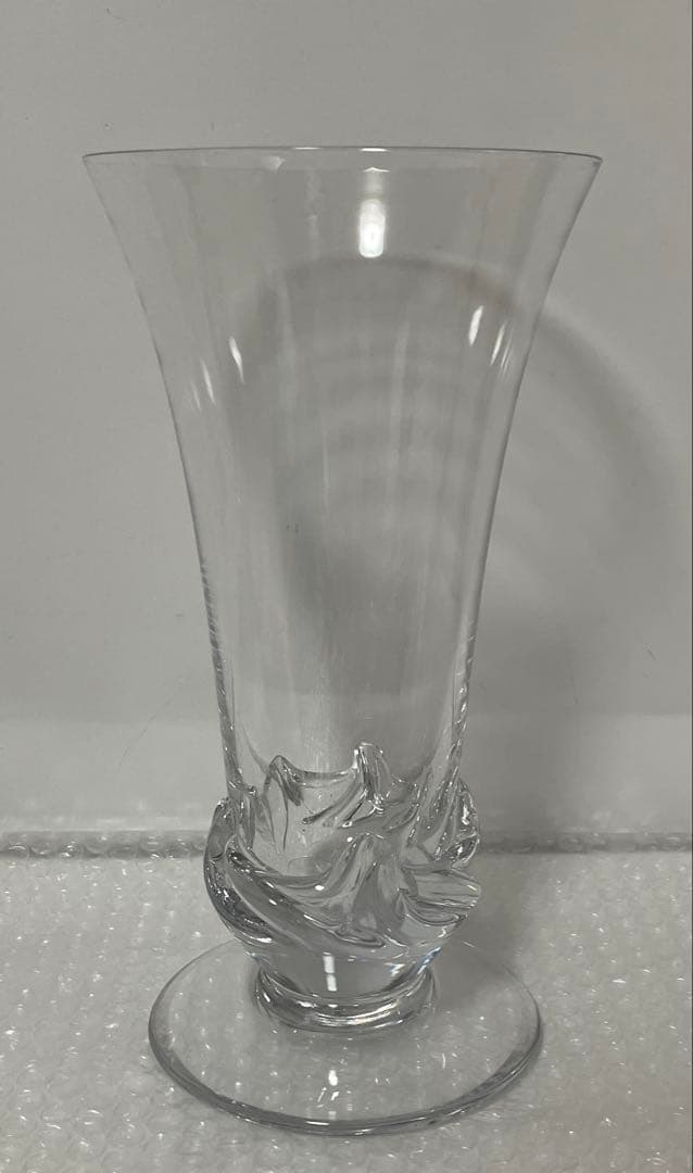 Daum FRANCEドームフランス フラワーベース 花瓶 高級クリスタルガラス