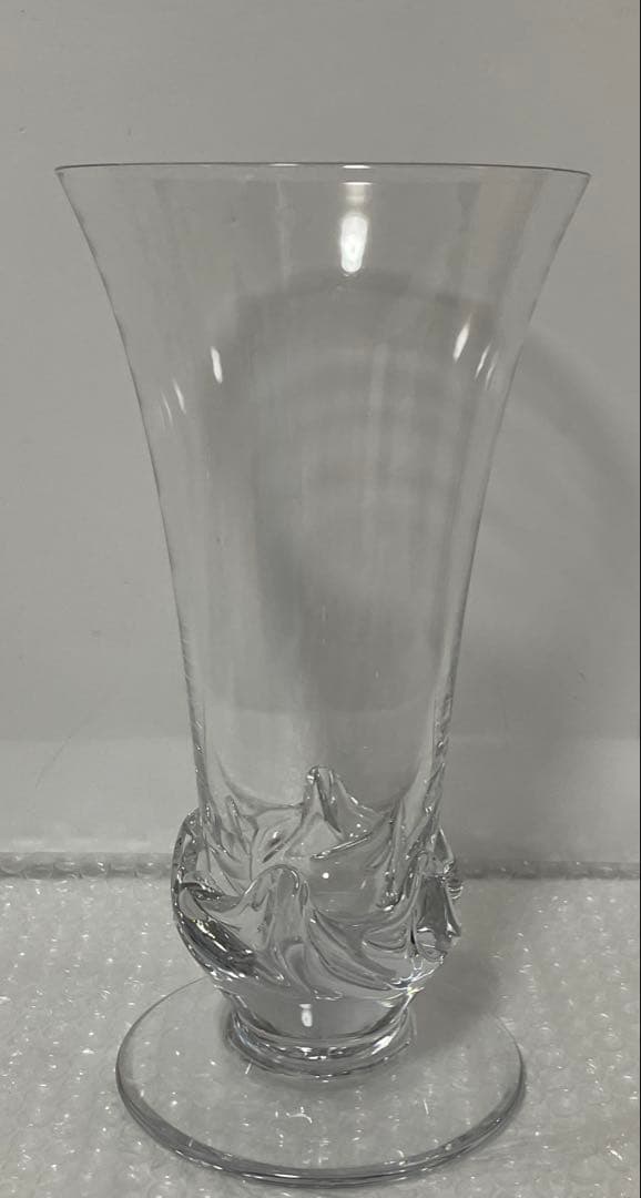 Daum FRANCEドームフランス フラワーベース 花瓶 高級クリスタルガラス