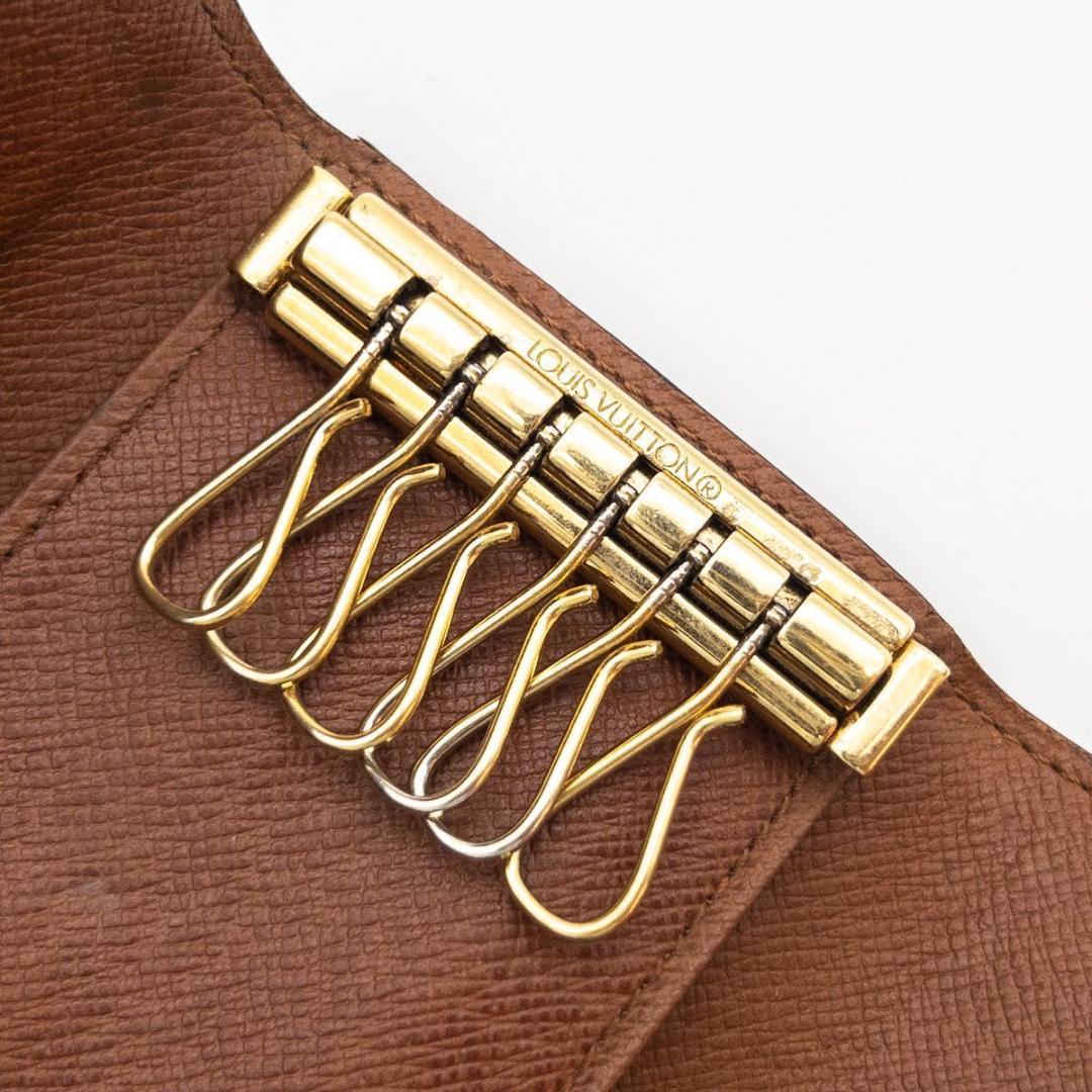 【美品】ルイヴィトン　ミュルティクレ6 モノグラム　キーケース　茶色