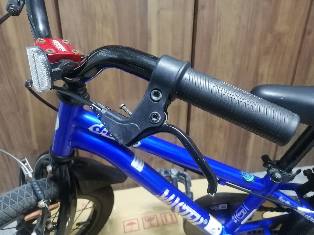 ides d-bike キッズバイク 16インチ 青 補助輪付き