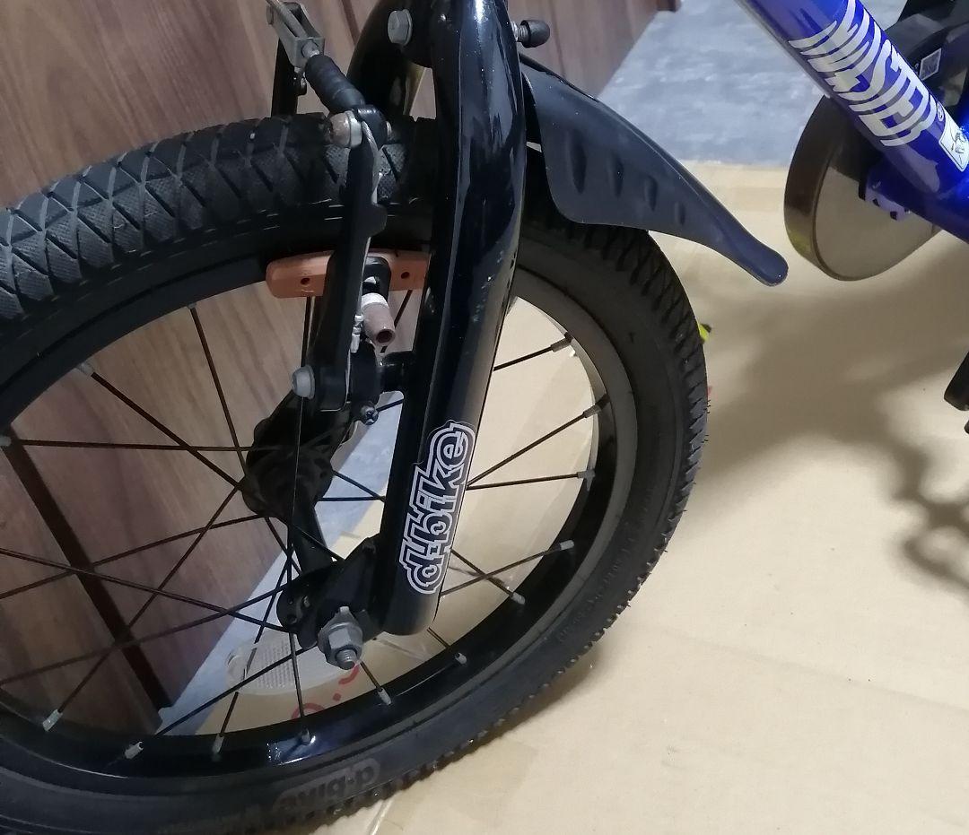 ides d-bike キッズバイク 16インチ 青 補助輪付き