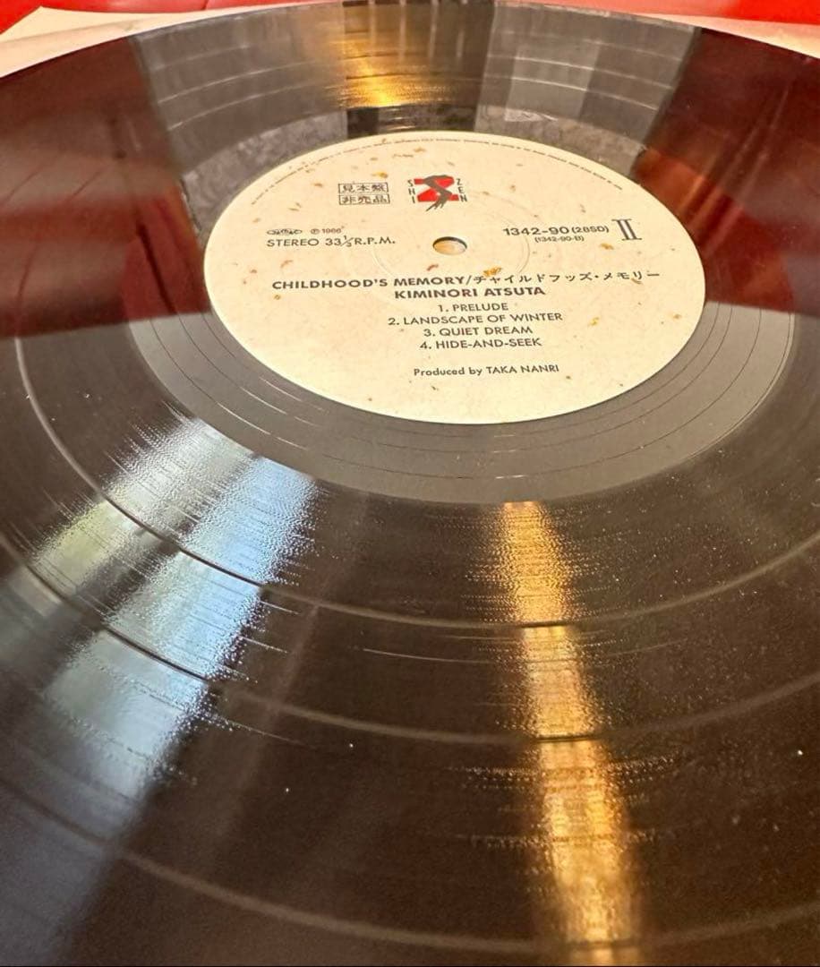 熱田公紀 チャイルドフッズ•メモリー★プロモサンプラーvinylピカピカ盤面