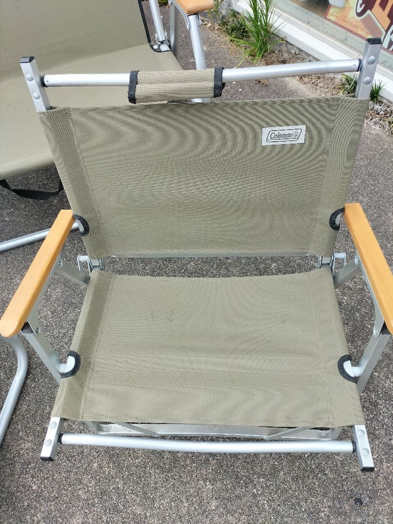 Coleman フォールディングベンチ2点　チェア1点 カーキ　3点セット