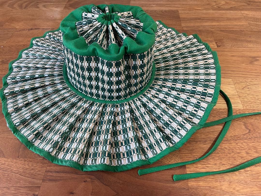 【美品】Lorna Murray 麦わら帽子 M グリーン