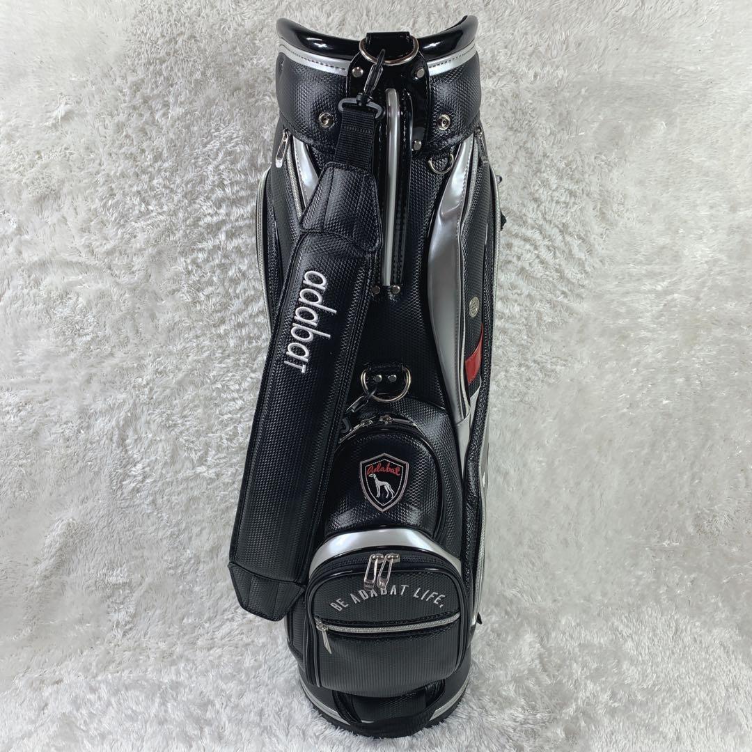 【極上美品】adabat キャディーバックブラック エナメル 5口