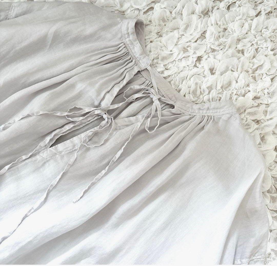 nest Robeネストローブ　ラミー超撥水スモックワンピース　リネン　麻