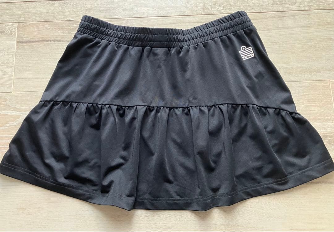 アドミラルバックギャザースコート黒レディースL