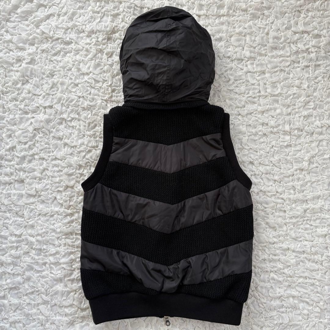 ビームスゴルフ　ボーダーウール中綿ベスト