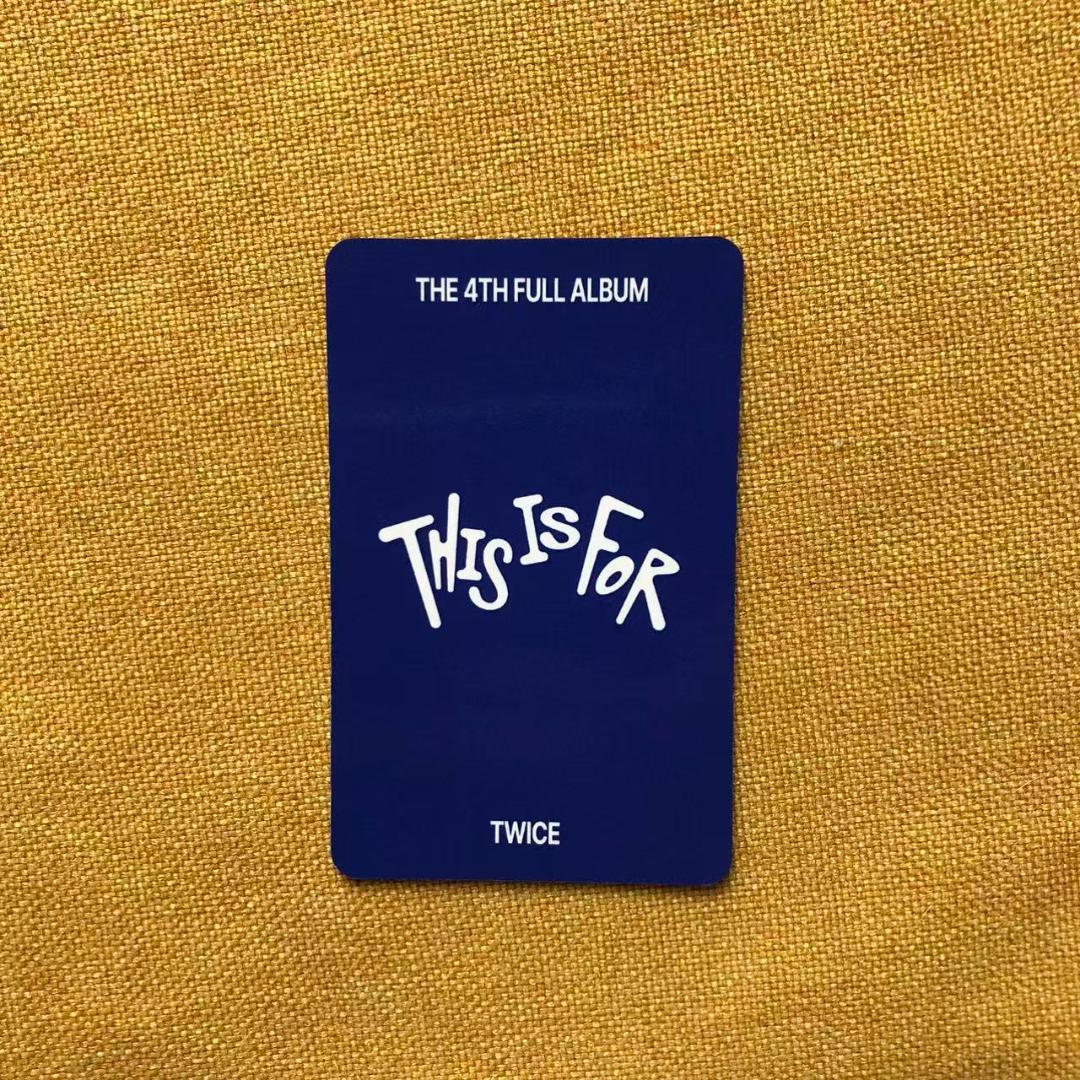 TWICE トゥワイス THIS IS FOR サノク ツウィ トレカ