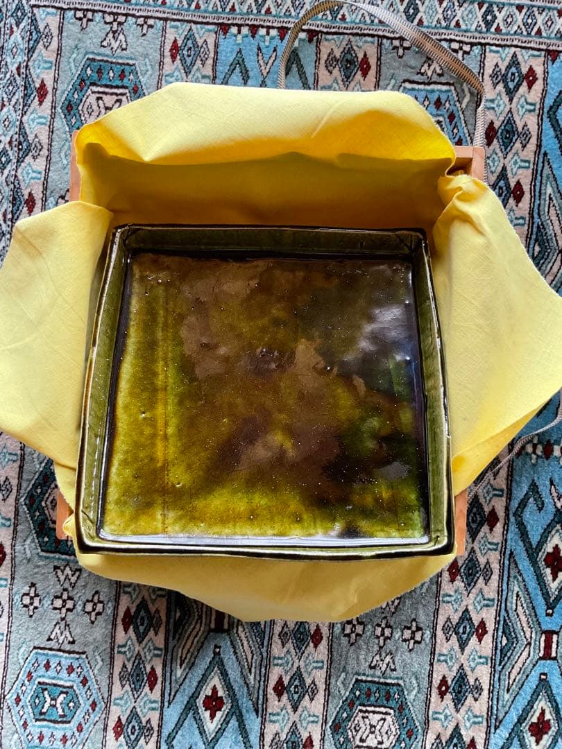 加藤重高　織部焼　菓子器　四方鉢　角皿　盛鉢