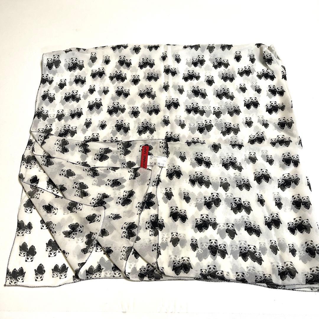 新品・VIVIENNE TAM パンダ　シルクスカーフ