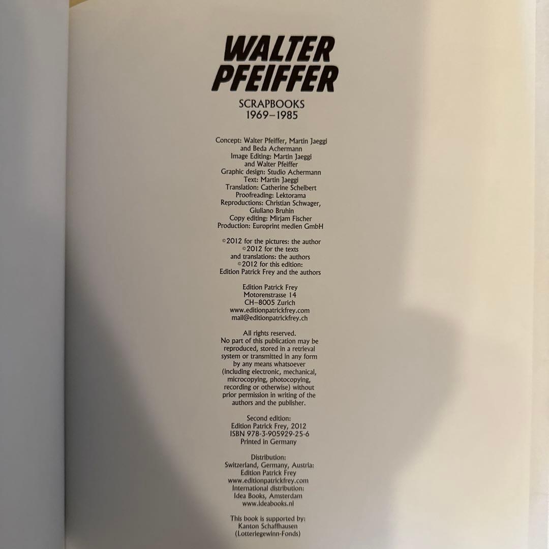 Scrapbooks Walter Pfeiffer ヴァルター・ファイファー