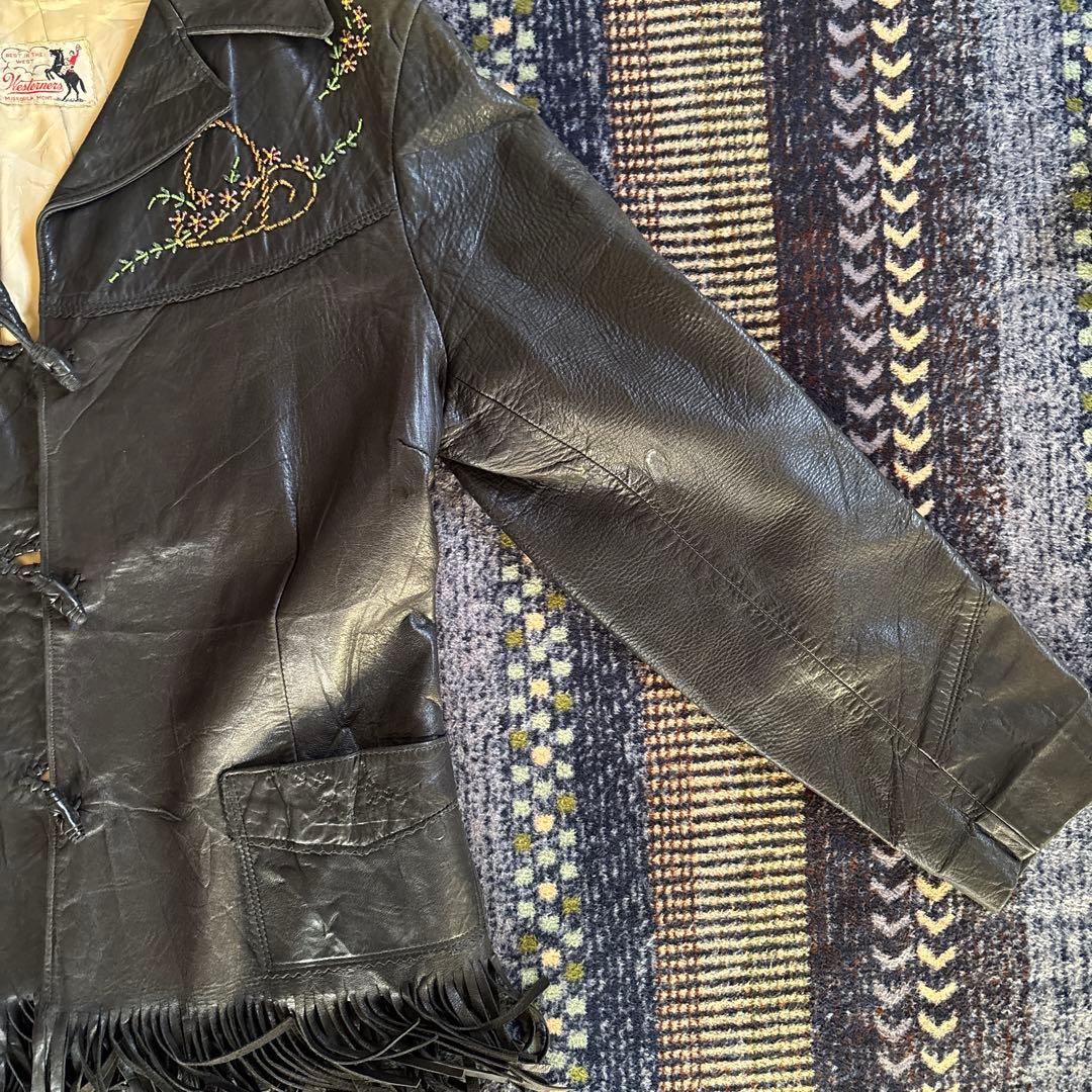 ぬ*様 50s ウエスタンジャケット　レーヨン　極美品　H BAR C似　40s