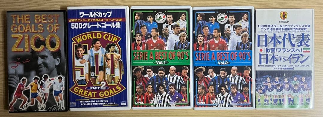 ［本体美品、動作品］サッカー　VHS　ワールドカップ等