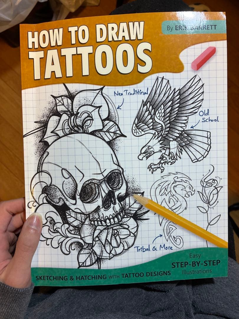 タトゥー描画ガイドとデザイン集セット