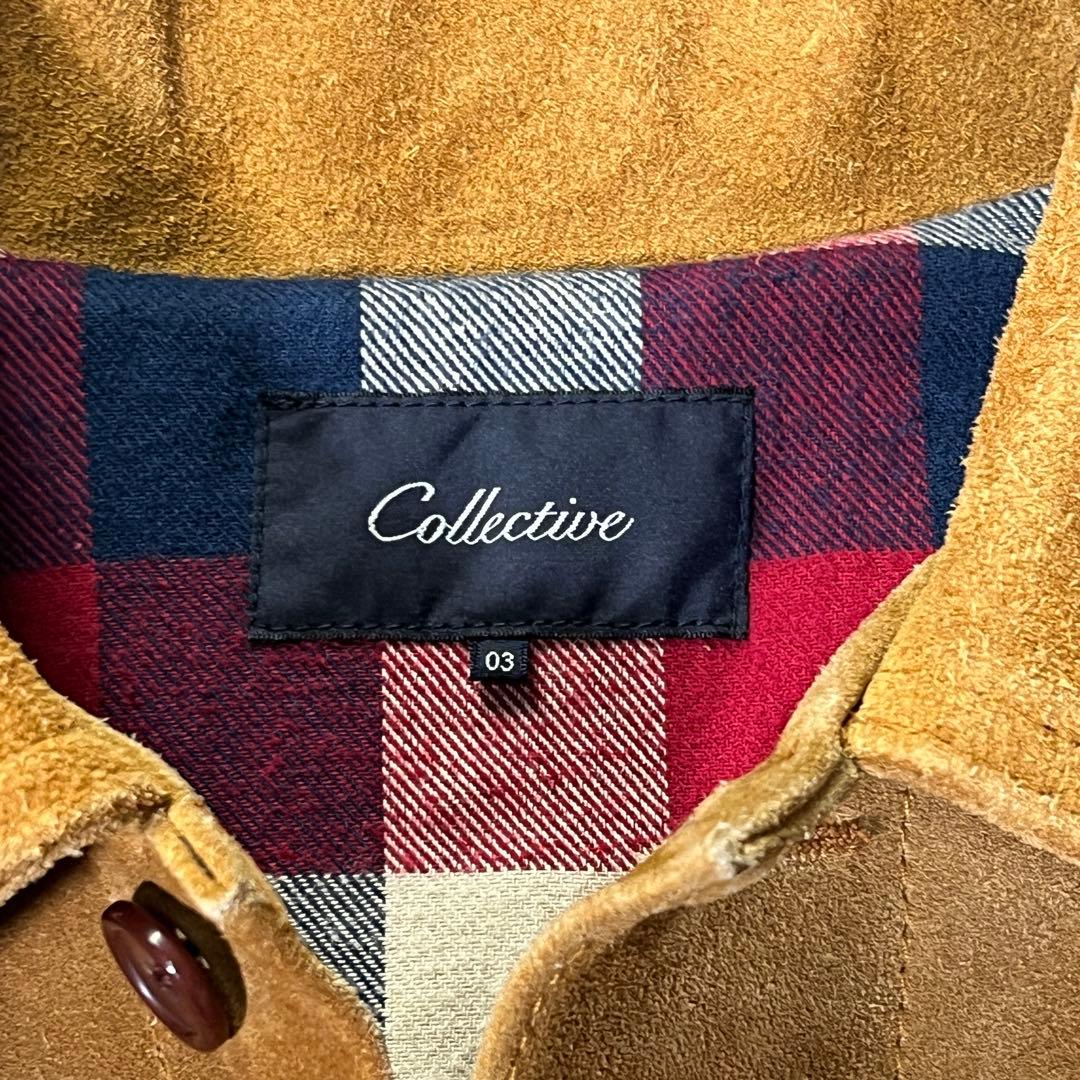 Collective スエード　トラッカージャケット　L　3rd Gジャン 牛革