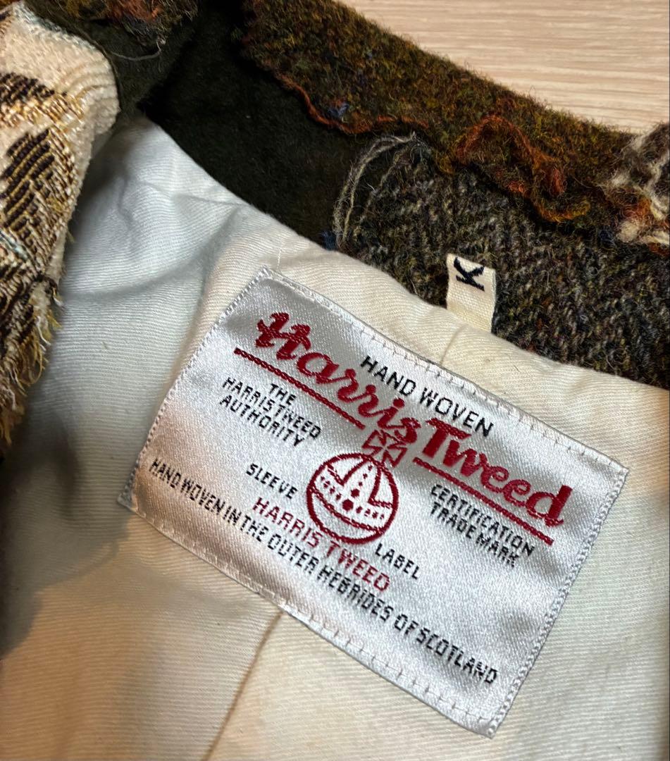 KHOKI（コッキ）　ハリスツイード　パッチワークジャケット
