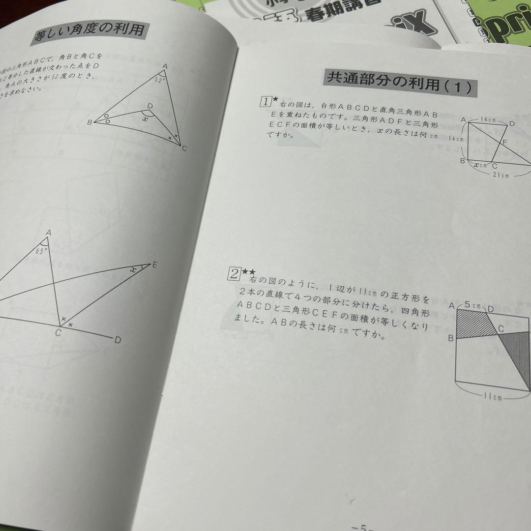 ⑳AA サピックス　5年　国語　算数　春期講習 Spring SapiX