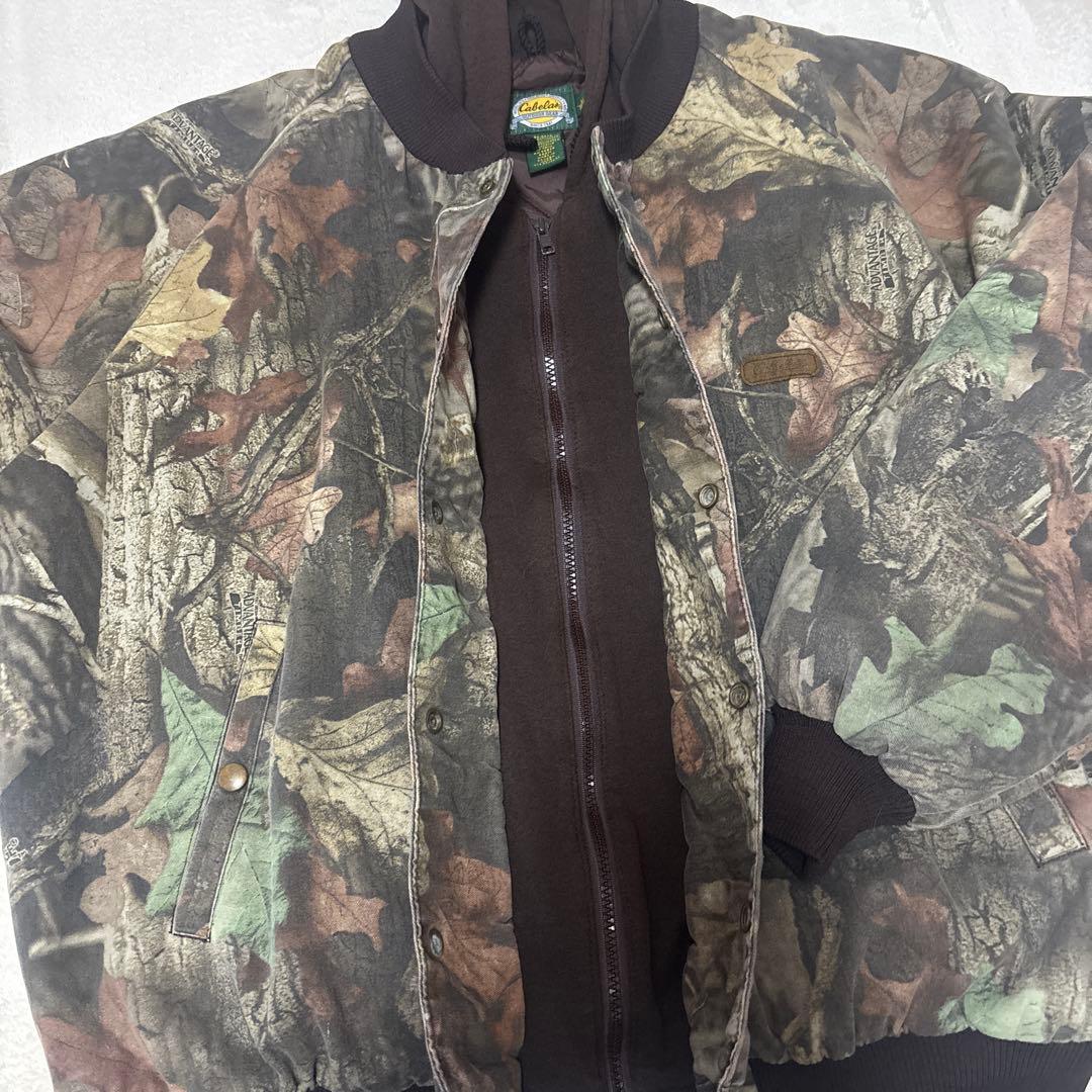 USA古着カベラス90s00sツリーカモ柄ダックジャケット