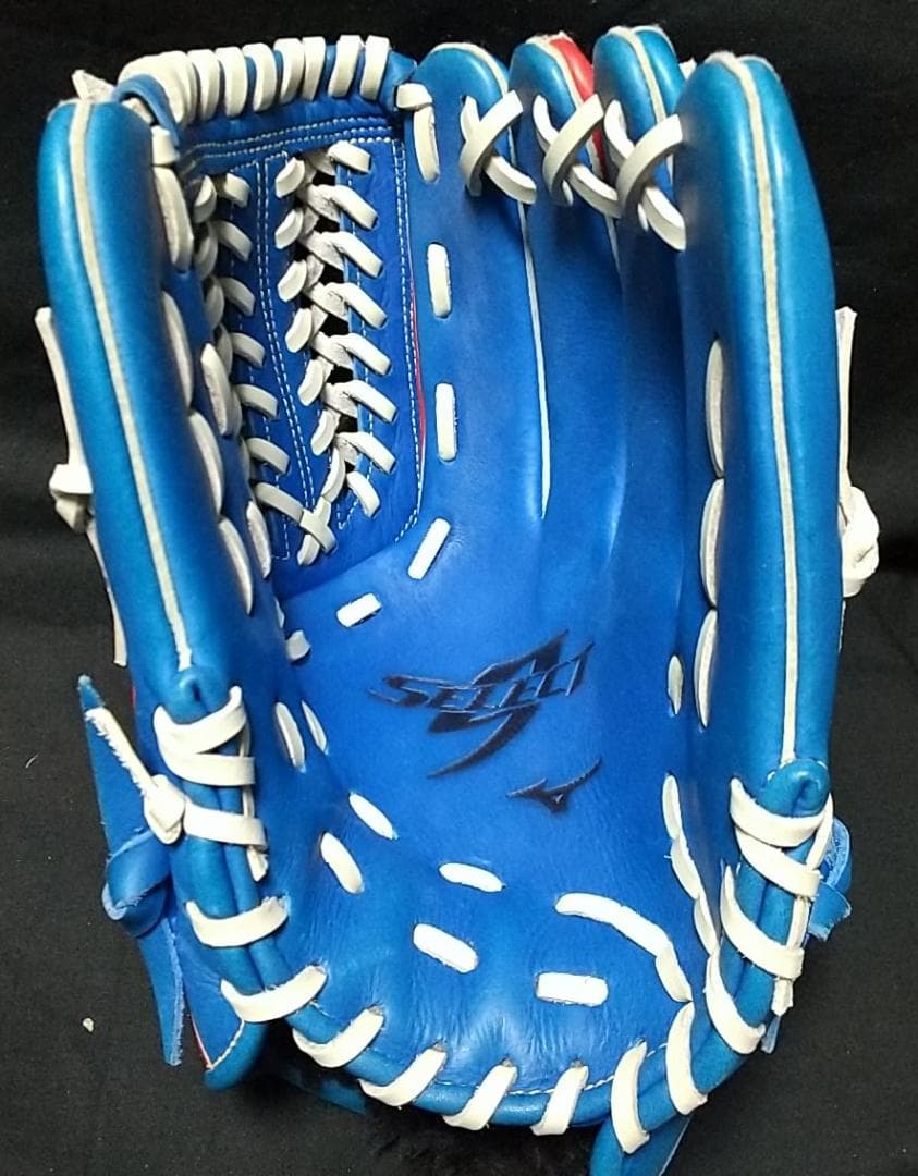 MIZUNO SELECT9 軟式オールラウンド用グローブ 青赤