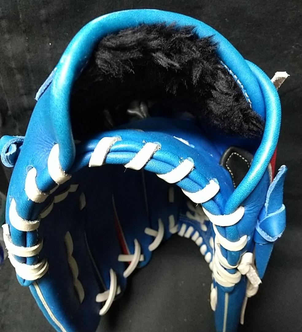 MIZUNO SELECT9 軟式オールラウンド用グローブ 青赤