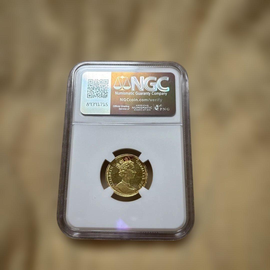 は*ん様 1989年 ウナとライオン　金貨 ハーフソブリン NGC 　イギ