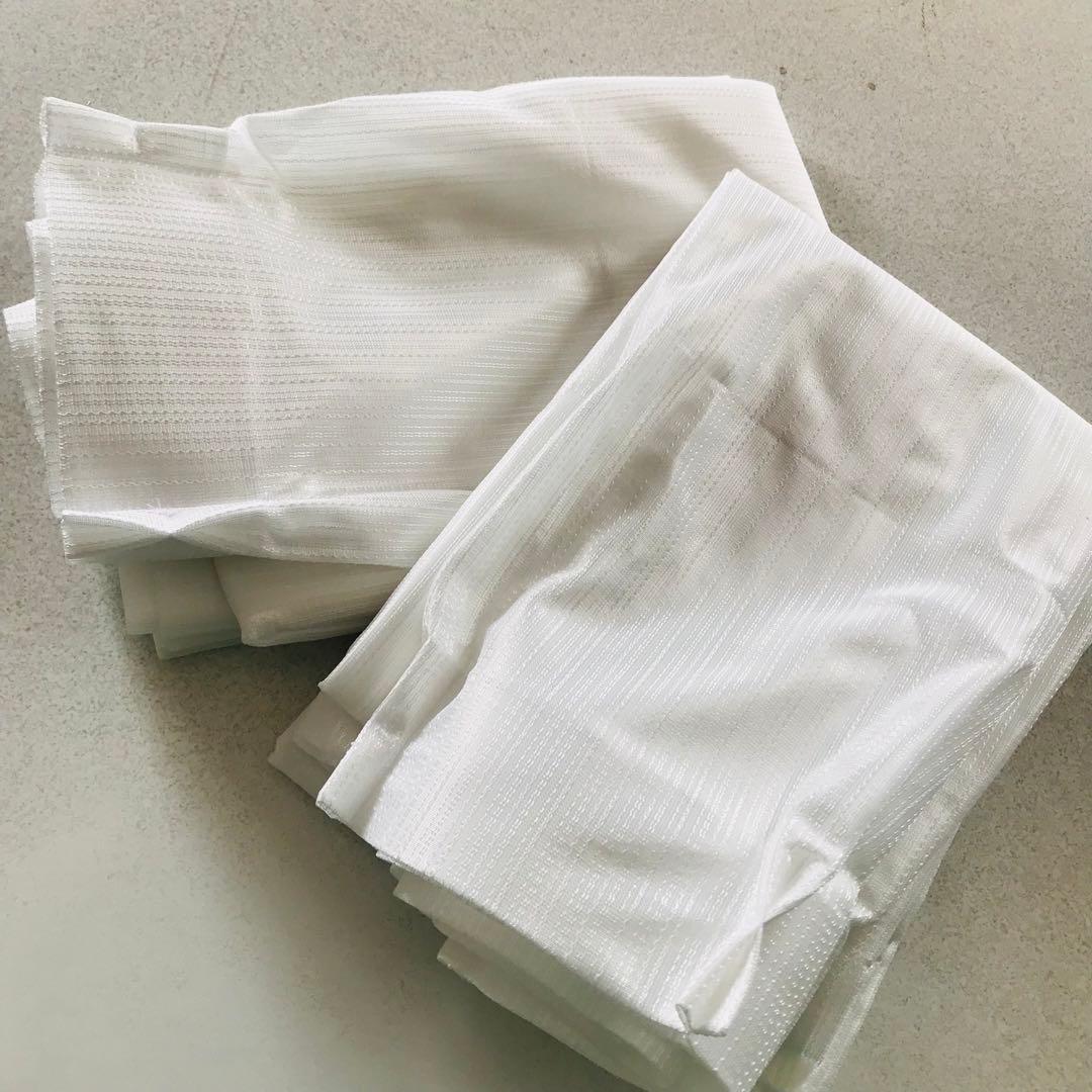 ミラーレースカーテン　ホワイト　幅150cm×丈198cm2枚