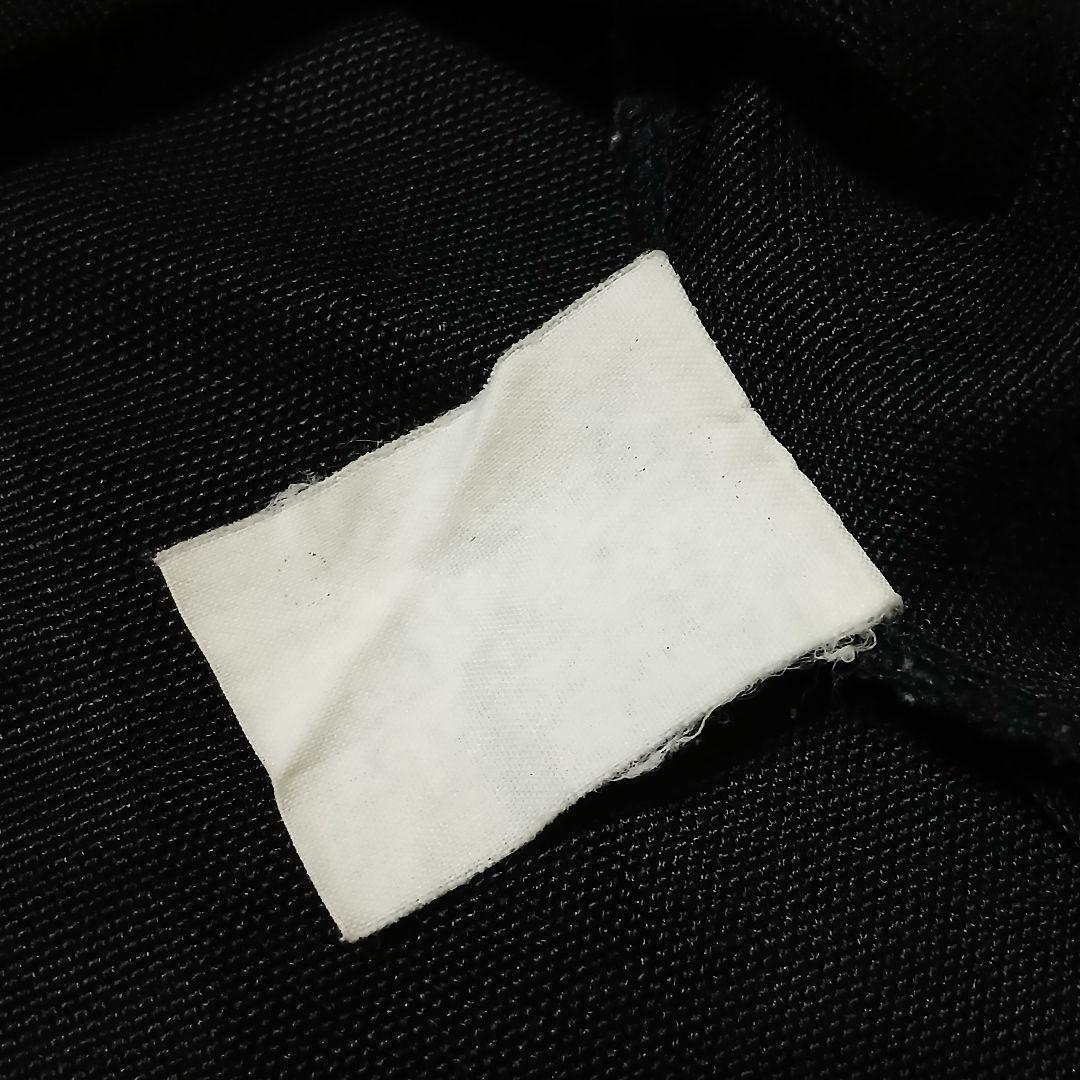 【美品/伊製】FENDI ストレッチカットソーシャツ シャドーロゴ ブラック