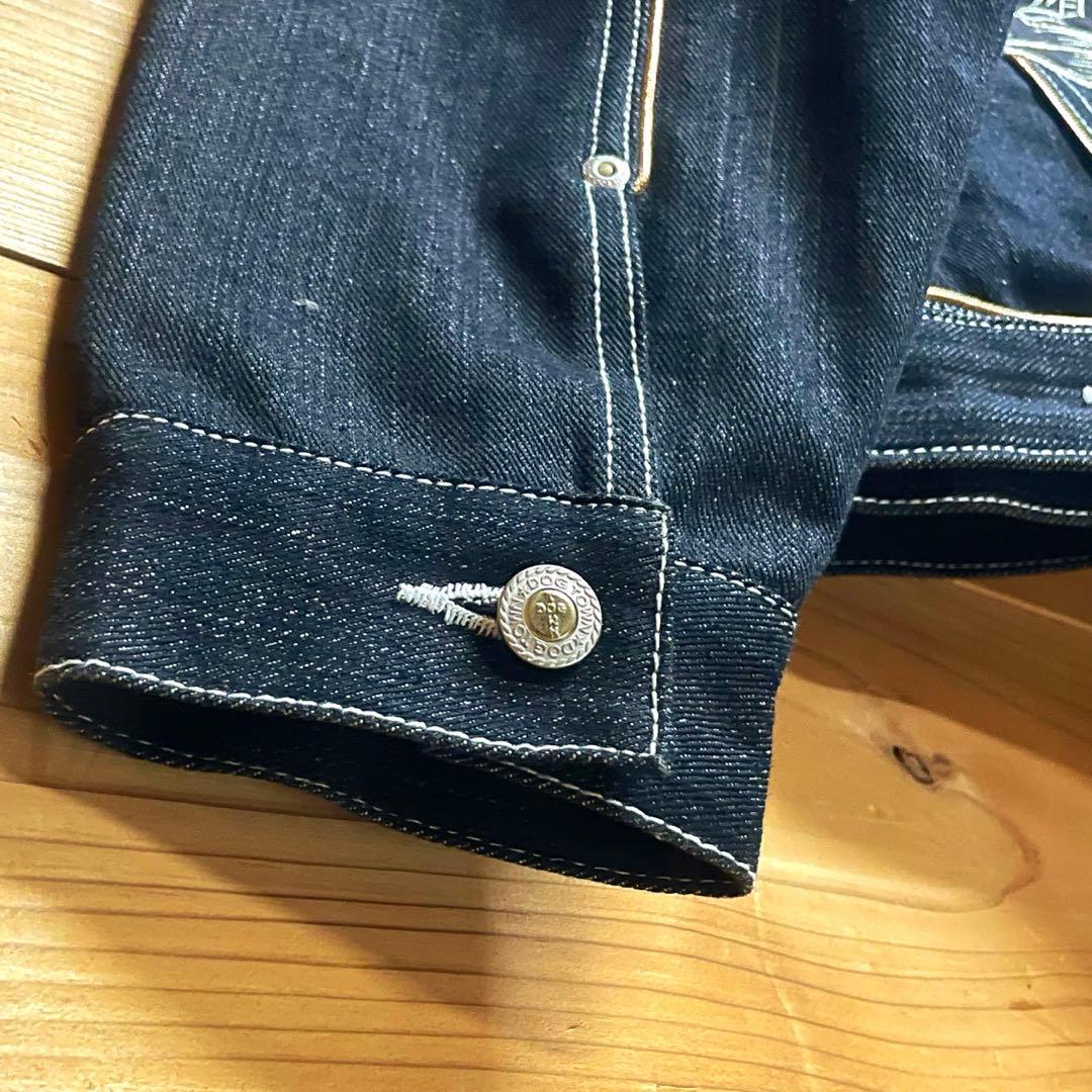 ド派手⭐︎ 金刺繍 DOGTOWN ブラックドラゴン デニム Gジャン XL 龍